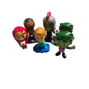 DC Comics Teen Titans GO! & Marvel Superhero McDonalds Toys LOT of 6